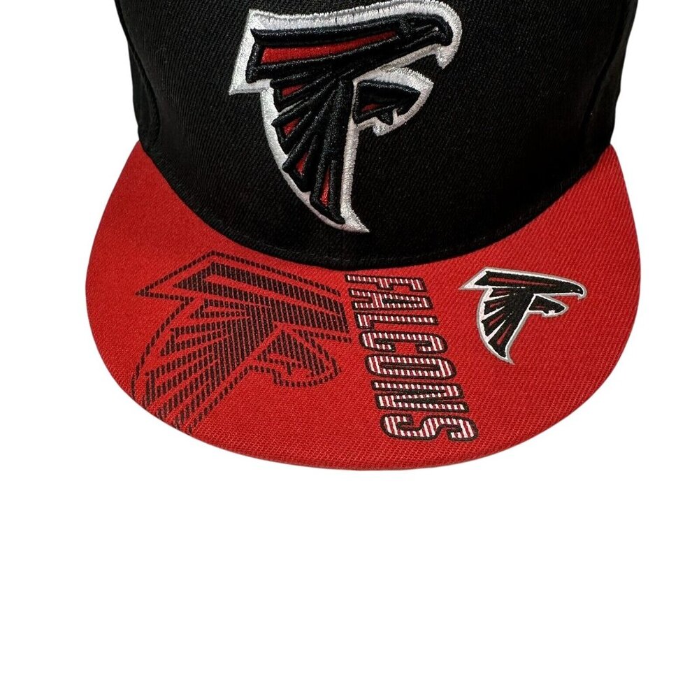 New Era Atlanta Falcons Snapback Hat Cap Flat Brim With Logo 9Fifty NFL Football - Picture 4 of 8